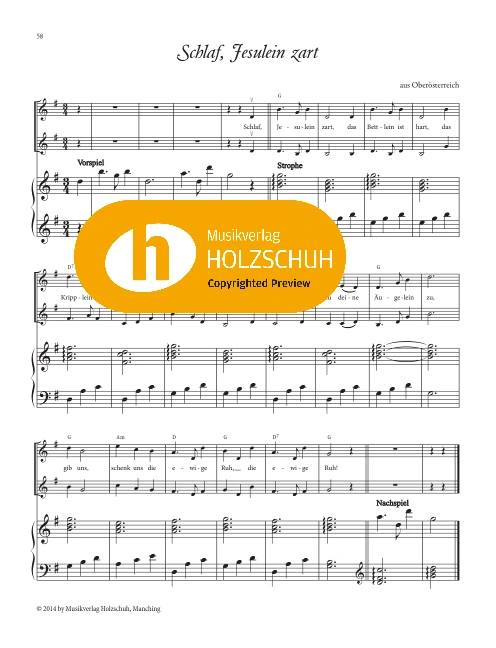 Schlaf, Jesulein zart